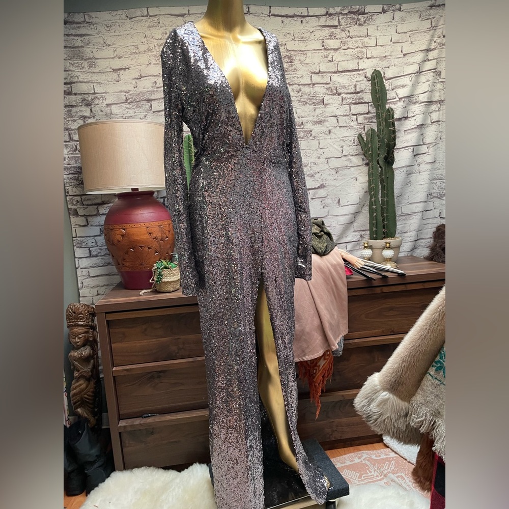 Silver Sequim gown